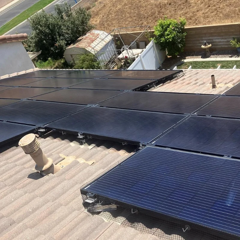 Residential solar panel cleaning in Temecula